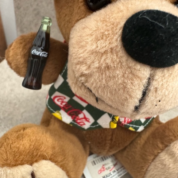 Vintage 1998 Coca Cola Plush Moose Collectible 5” Stuffed Animal Toy - Picture 3 of 5